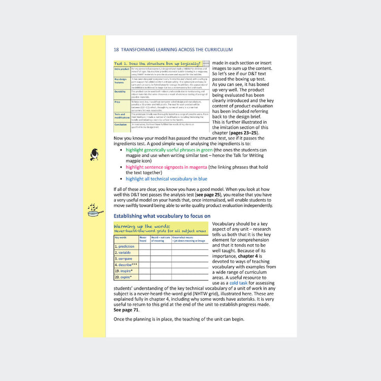 Transforming Learning Across the Curriculum Book · Talk for Writing ...