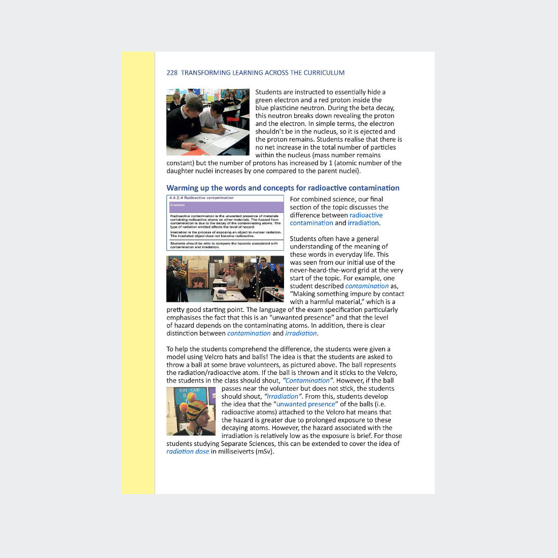 Transforming Learning Across the Curriculum Page 228
